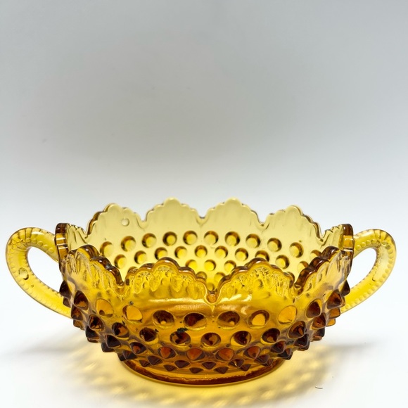 Fenton Art Fenton Hobnail Two Handled Glass Vase Poshmark